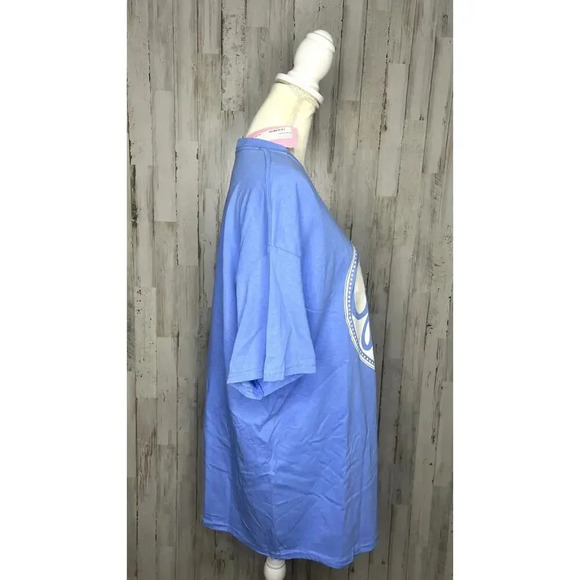 NWT UNC Women's Game Day "Game On" Football Graphic T-Shirt Light Blue Size 2XL‎ - Picture 2 of 4